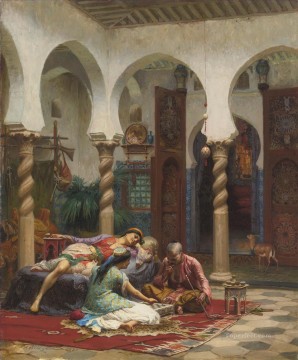 IDLE MOMENTS Frederick Arthur Bridgman Arab Oil Paintings